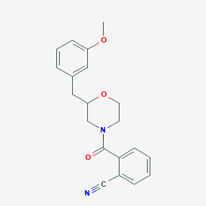 2-{[2-(3-methoxybenzyl)-4-morpholinyl]carbonyl}benzonitrile