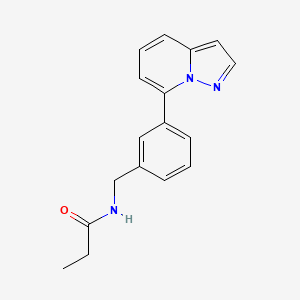 N-(3-pyrazolo[1,5-a]pyridin-7-ylbenzyl)propanamide