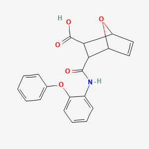 3-{[(2-phenoxyphenyl)amino]carbonyl}-7-oxabicyclo[2.2.1]hept-5-ene-2-carboxylic acid