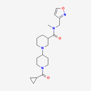 1'-(cyclopropylcarbonyl)-N-(isoxazol-3-ylmethyl)-N-methyl-1,4'-bipiperidine-3-carboxamide