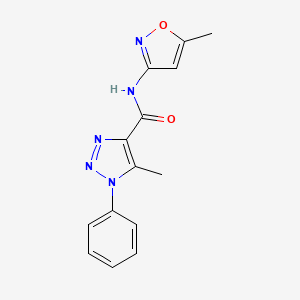 5-methyl-N-(5-methylisoxazol-3-yl)-1-phenyl-1H-1,2,3-triazole-4-carboxamide