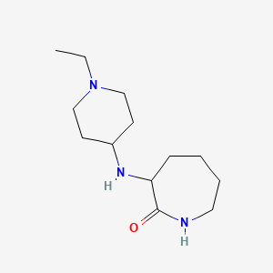 3-[(1-ethyl-4-piperidinyl)amino]-2-azepanone