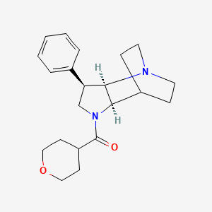 (3R*,3aR*,7aR*)-3-phenyl-1-(tetrahydro-2H-pyran-4-ylcarbonyl)octahydro-4,7-ethanopyrrolo[3,2-b]pyridine