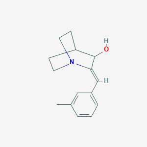 molecular formula C15H19NO B5478817 2-(3-methylbenzylidene)quinuclidin-3-ol 