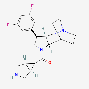 [(1S,5R)-3-azabicyclo[3.1.0]hexan-6-yl]-[(2R,3R,6R)-3-(3,5-difluorophenyl)-1,5-diazatricyclo[5.2.2.02,6]undecan-5-yl]methanone