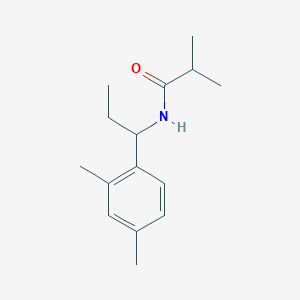 molecular formula C15H23NO B5478827 N-[1-(2,4-dimethylphenyl)propyl]-2-methylpropanamide 