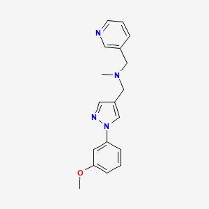 1-[1-(3-methoxyphenyl)-1H-pyrazol-4-yl]-N-methyl-N-(3-pyridinylmethyl)methanamine