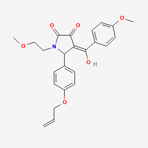 5-[4-(allyloxy)phenyl]-3-hydroxy-4-(4-methoxybenzoyl)-1-(2-methoxyethyl)-1,5-dihydro-2H-pyrrol-2-one