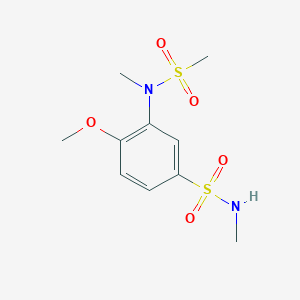 4-methoxy-N-methyl-3-[methyl(methylsulfonyl)amino]benzenesulfonamide