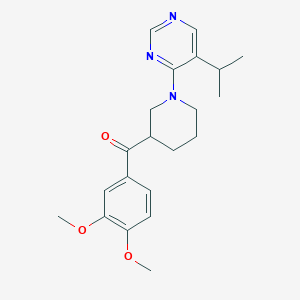 (3,4-dimethoxyphenyl)[1-(5-isopropylpyrimidin-4-yl)piperidin-3-yl]methanone