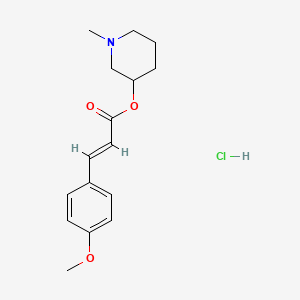 molecular formula C16H22ClNO3 B5479028 1-methyl-3-piperidinyl 3-(4-methoxyphenyl)acrylate hydrochloride 