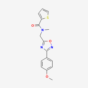 N-{[3-(4-methoxyphenyl)-1,2,4-oxadiazol-5-yl]methyl}-N-methylthiophene-2-carboxamide