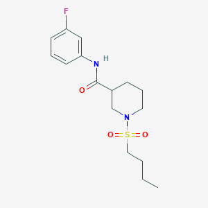 1-(butylsulfonyl)-N-(3-fluorophenyl)-3-piperidinecarboxamide