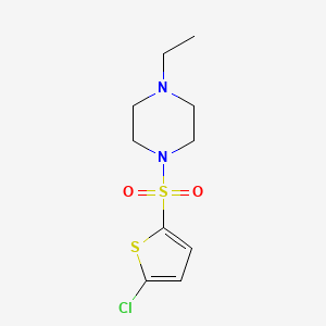 molecular formula C10H15ClN2O2S2 B5479065 1-[(5-chloro-2-thienyl)sulfonyl]-4-ethylpiperazine 