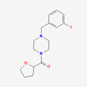 molecular formula C16H21FN2O2 B5479088 1-(3-fluorobenzyl)-4-(tetrahydro-2-furanylcarbonyl)piperazine 