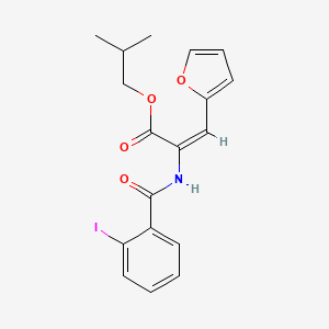 isobutyl 3-(2-furyl)-2-[(2-iodobenzoyl)amino]acrylate