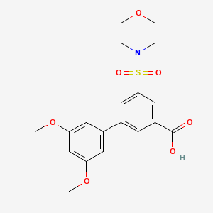 3',5'-dimethoxy-5-(morpholin-4-ylsulfonyl)biphenyl-3-carboxylic acid