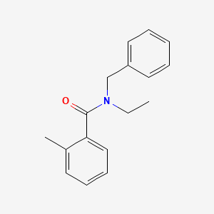 molecular formula C17H19NO B5479204 N-benzyl-N-ethyl-2-methylbenzamide 