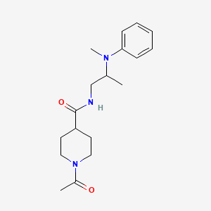 1-acetyl-N-{2-[methyl(phenyl)amino]propyl}piperidine-4-carboxamide