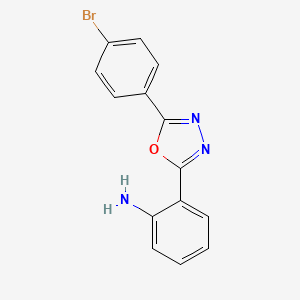 2-[5-(4-bromophenyl)-1,3,4-oxadiazol-2-yl]aniline