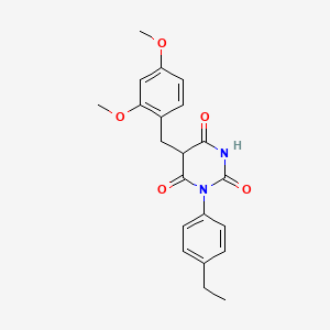 5-(2,4-dimethoxybenzyl)-1-(4-ethylphenyl)-2,4,6(1H,3H,5H)-pyrimidinetrione