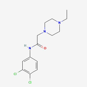 molecular formula C14H19Cl2N3O B5479295 N-(3,4-dichlorophenyl)-2-(4-ethylpiperazin-1-yl)acetamide 