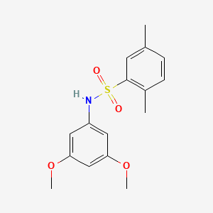 molecular formula C16H19NO4S B5479305 N-(3,5-dimethoxyphenyl)-2,5-dimethylbenzenesulfonamide 