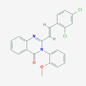 2-[2-(2,4-dichlorophenyl)vinyl]-3-(2-methoxyphenyl)-4(3H)-quinazolinone