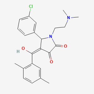 5-(3-chlorophenyl)-1-[2-(dimethylamino)ethyl]-4-(2,5-dimethylbenzoyl)-3-hydroxy-1,5-dihydro-2H-pyrrol-2-one