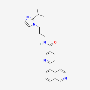 N-[3-(2-isopropyl-1H-imidazol-1-yl)propyl]-6-isoquinolin-5-ylnicotinamide