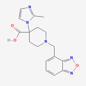 1-(2,1,3-benzoxadiazol-4-ylmethyl)-4-(2-methyl-1H-imidazol-1-yl)piperidine-4-carboxylic acid