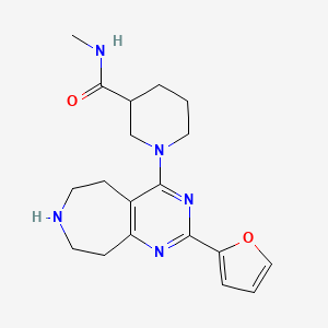 1-[2-(2-furyl)-6,7,8,9-tetrahydro-5H-pyrimido[4,5-d]azepin-4-yl]-N-methyl-3-piperidinecarboxamide dihydrochloride