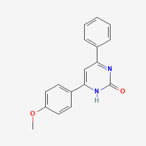 molecular formula C17H14N2O2 B5479450 4-(4-methoxyphenyl)-6-phenyl-2(1H)-pyrimidinone CAS No. 24030-09-9