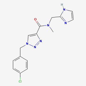 1-(4-chlorobenzyl)-N-(1H-imidazol-2-ylmethyl)-N-methyl-1H-1,2,3-triazole-4-carboxamide