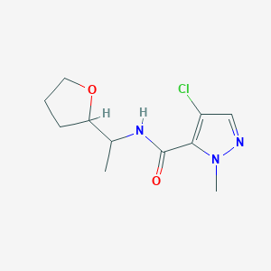 4-CHLORO-1-METHYL-N-[1-(OXOLAN-2-YL)ETHYL]-1H-PYRAZOLE-5-CARBOXAMIDE