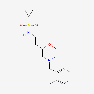 N-{2-[4-(2-methylbenzyl)morpholin-2-yl]ethyl}cyclopropanesulfonamide