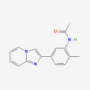 N-(5-imidazo[1,2-a]pyridin-2-yl-2-methylphenyl)acetamide