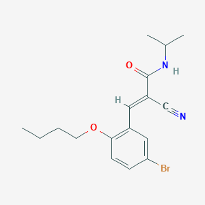 3-(5-bromo-2-butoxyphenyl)-2-cyano-N-isopropylacrylamide