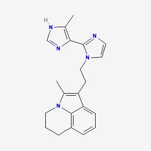 2-methyl-1-[2-(5'-methyl-1H,3'H-2,4'-biimidazol-1-yl)ethyl]-5,6-dihydro-4H-pyrrolo[3,2,1-ij]quinoline