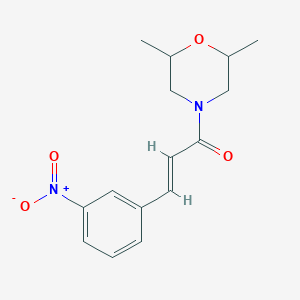 2,6-dimethyl-4-[3-(3-nitrophenyl)acryloyl]morpholine