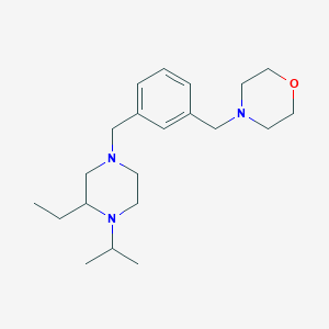 4-{3-[(3-ethyl-4-isopropyl-1-piperazinyl)methyl]benzyl}morpholine