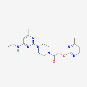 N-ethyl-6-methyl-2-(4-{[(4-methyl-2-pyrimidinyl)oxy]acetyl}-1-piperazinyl)-4-pyrimidinamine