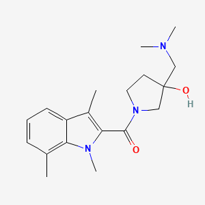 3-[(dimethylamino)methyl]-1-[(1,3,7-trimethyl-1H-indol-2-yl)carbonyl]-3-pyrrolidinol