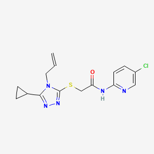 2-[(4-allyl-5-cyclopropyl-4H-1,2,4-triazol-3-yl)thio]-N-(5-chloro-2-pyridinyl)acetamide