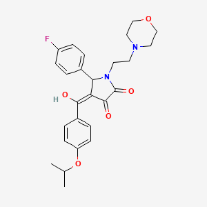 5-(4-fluorophenyl)-3-hydroxy-4-(4-isopropoxybenzoyl)-1-[2-(4-morpholinyl)ethyl]-1,5-dihydro-2H-pyrrol-2-one