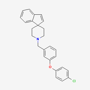 molecular formula C26H24ClNO B5479706 1'-[3-(4-chlorophenoxy)benzyl]spiro[indene-1,4'-piperidine] 