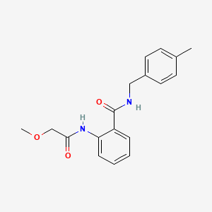 molecular formula C18H20N2O3 B5479765 2-[(methoxyacetyl)amino]-N-(4-methylbenzyl)benzamide 