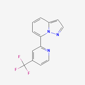 7-[4-(trifluoromethyl)pyridin-2-yl]pyrazolo[1,5-a]pyridine