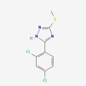 molecular formula C9H7Cl2N3S B5479785 3-(2,4-dichlorophenyl)-5-(methylthio)-4H-1,2,4-triazole 