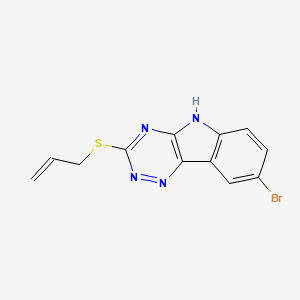 3-(allylthio)-8-bromo-5H-[1,2,4]triazino[5,6-b]indole